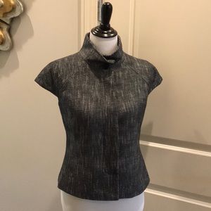 Banana Republic black-and-white tweed jacket